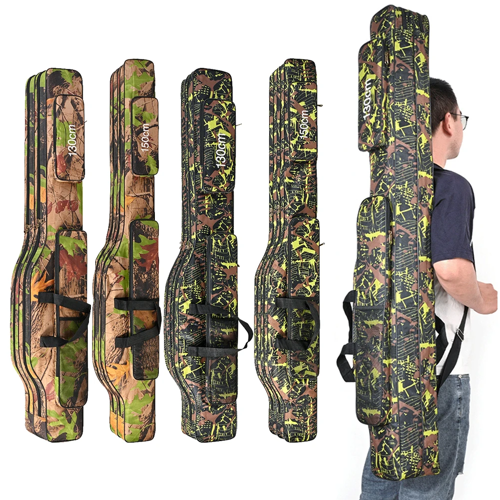 120130150160cmFishingBagPortableFoldingFishingRodReelBag