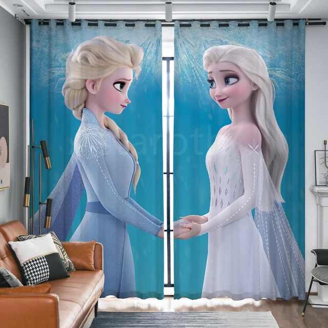 Wat martelen Weinig Disney Gordijnen Frozen Kinderkamer Meisjes Slaapkamer Verduisterende  Cartoon Prinses Elsa Wind Thema Floor Verduisterende Gordijnen| | -  AliExpress