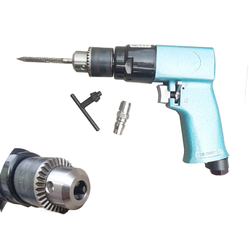 

3/8" 1800rpm High-speed Cordless Pistol Type Pneumatic Gun Drill Reversible Air Drill for Hole Drilling