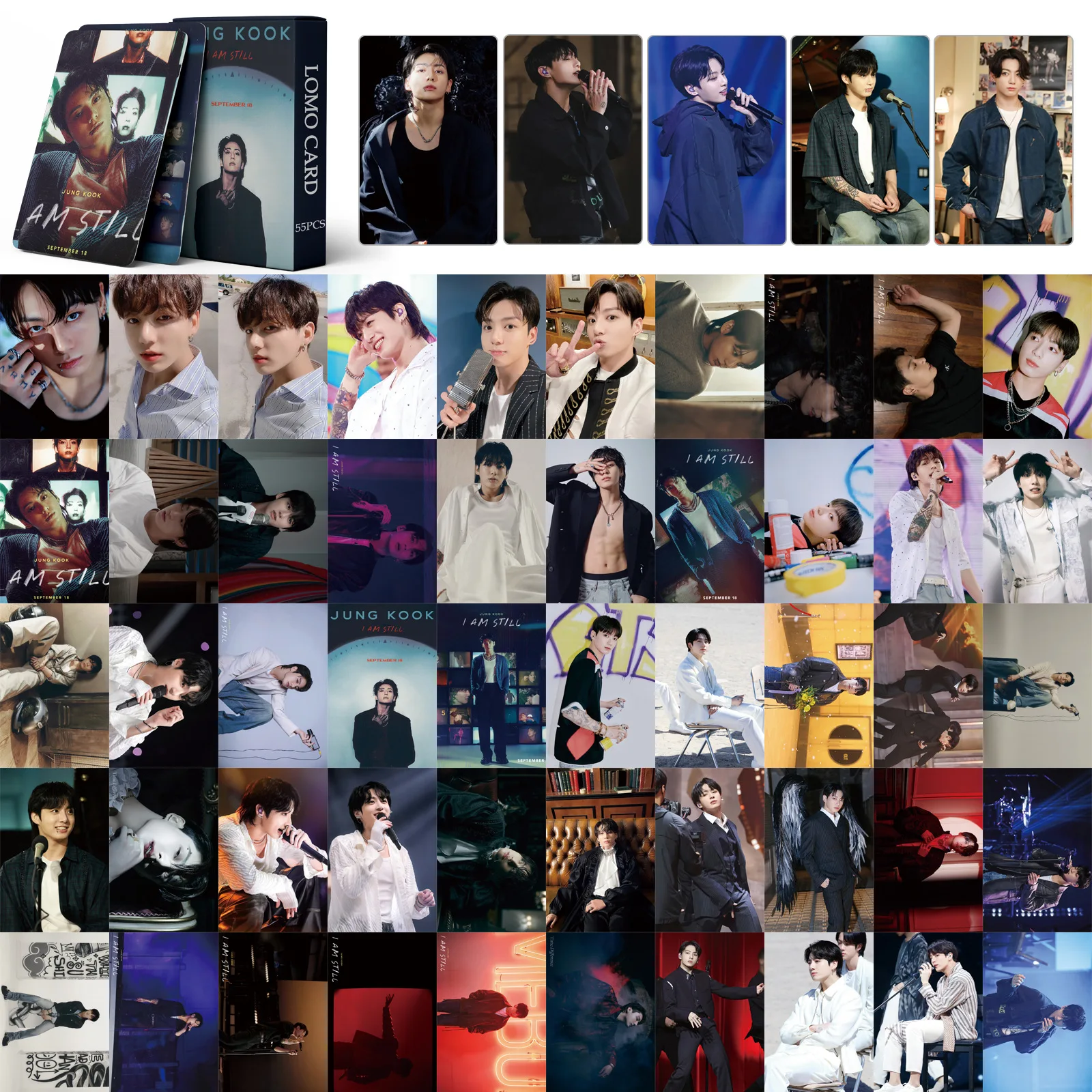 Kpop JK Lomo Cards Album HD Photo Cards 55pcs/Set For Boys And Girls Collection Gifts