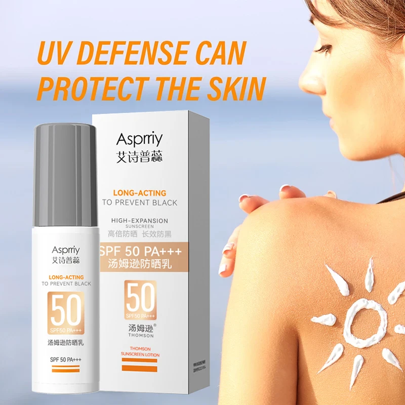 Whitening And Moisturizing Sunscreen Cream Uv Isolation Sunshine Prevent Skin Sunburn Blacken Brighten Skin Tone Waterproof 40g