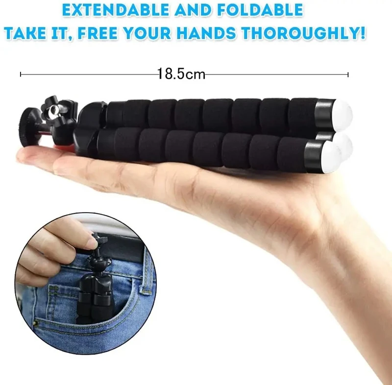360 Versatile Mini Octopus Sponge Tripod Mobile Camera Octopus Tripod Flexible Travel