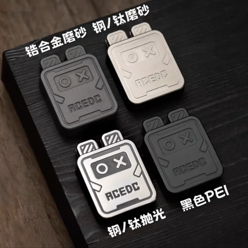 ACEDC 점프 귀여운 토끼 기계식 트윈 연결 버튼 프레스 바운스 Fidget 푸시 슬라이더 감압 금속 손가락 장난감 선물