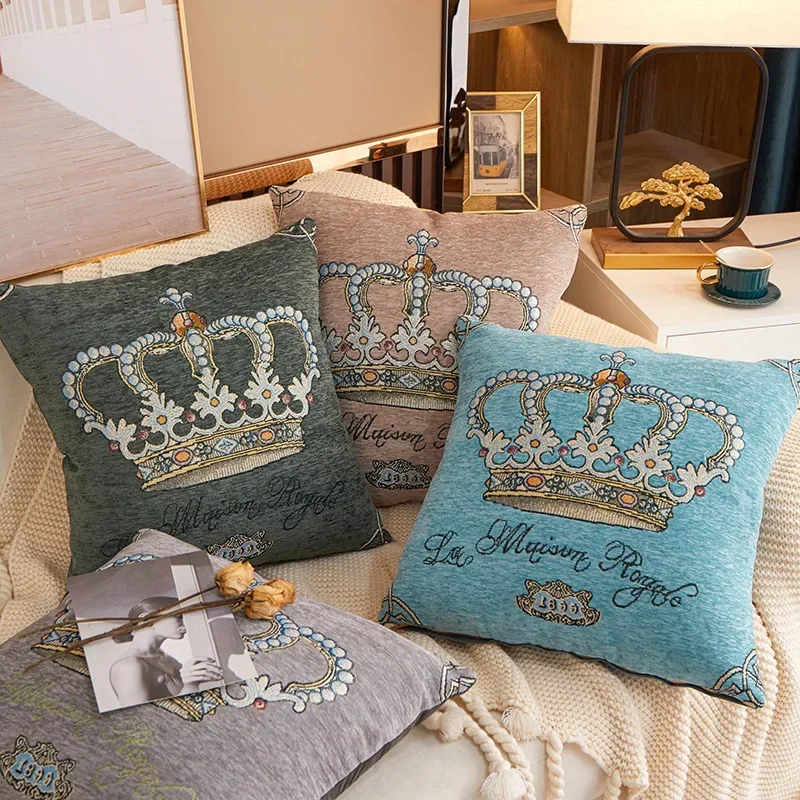 45 45CM Chenille Fabric Home Furnishings Nordic Throw Pillow