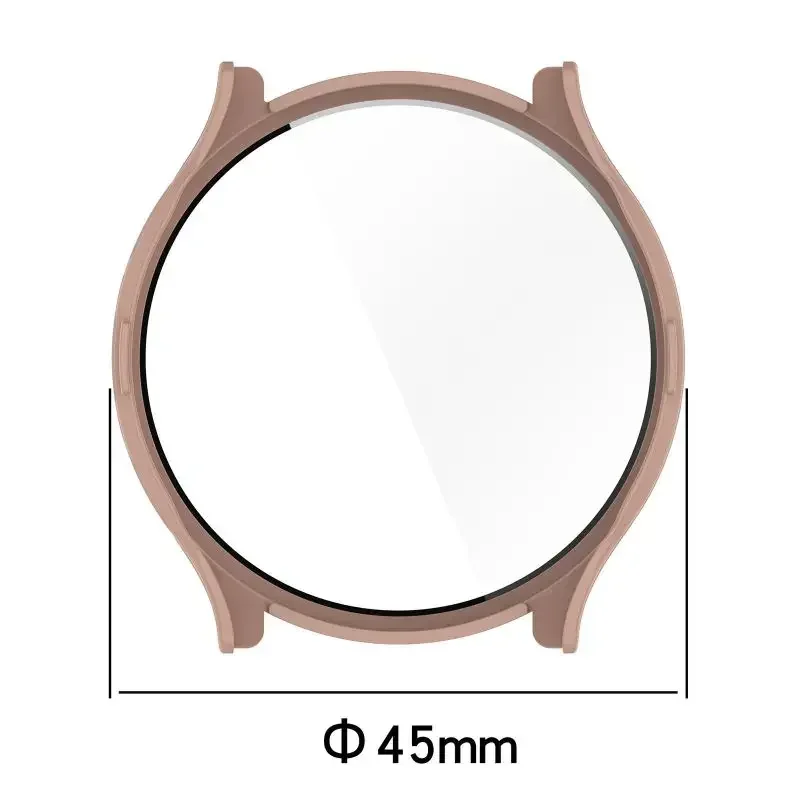 Premium Tempered Glass Protective Case for Smartwatch – Durable Hard Shell with Screen Guard