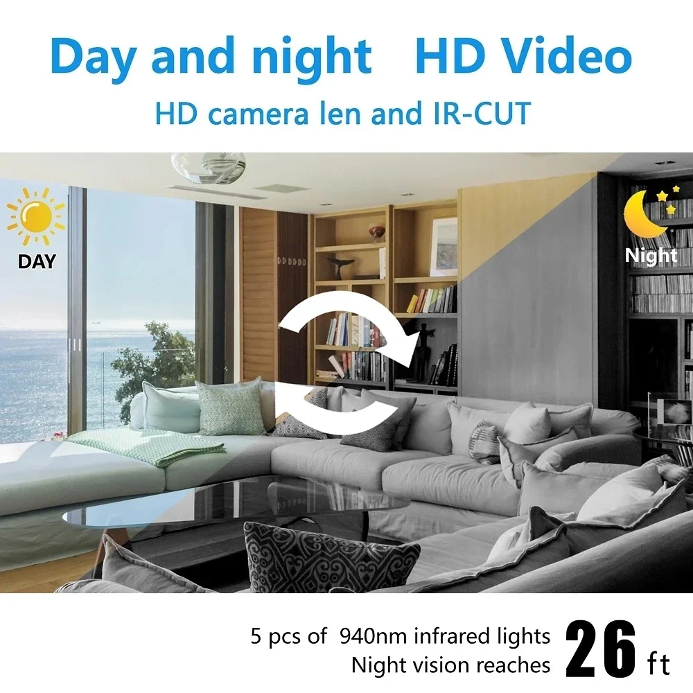 1080P HD Smallest Mini Camera Wifi IP Webcam Remote Monitoring Small Camcorder I