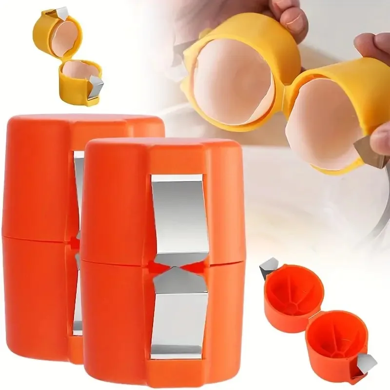 Egg Separator Portable Eggshell Opener Beater Stainless Steel