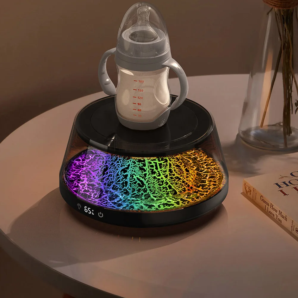 USB Thermostatic Heating Coaster LED Lights Coffee Cup Heater 4 Temperature Settings Smart Cup Warmer Home Office Desk