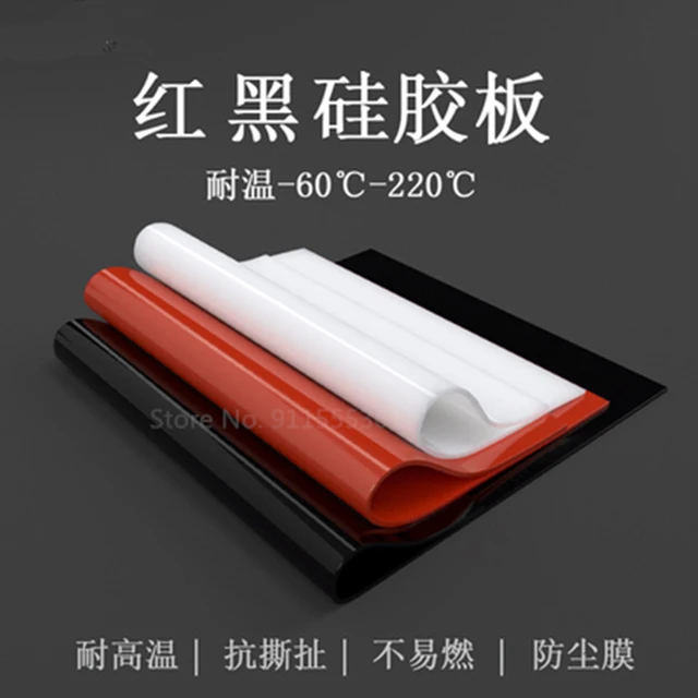 Silicone Rubber Sheet 500x500mm 1mm Silicone Sheeting for Vacuum
