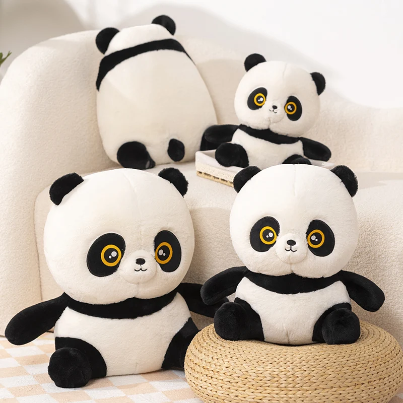 28/38/48cm kawaii Panda Plush Toy Cute Stuffed Animals Round Panda Plushies Doll Anime Cartoon Soft Kids Babys Toys ThrowPillow child slipper children cotton slippers boys girls cute cartoon hair slippers home warm for babys cottons shoes winter