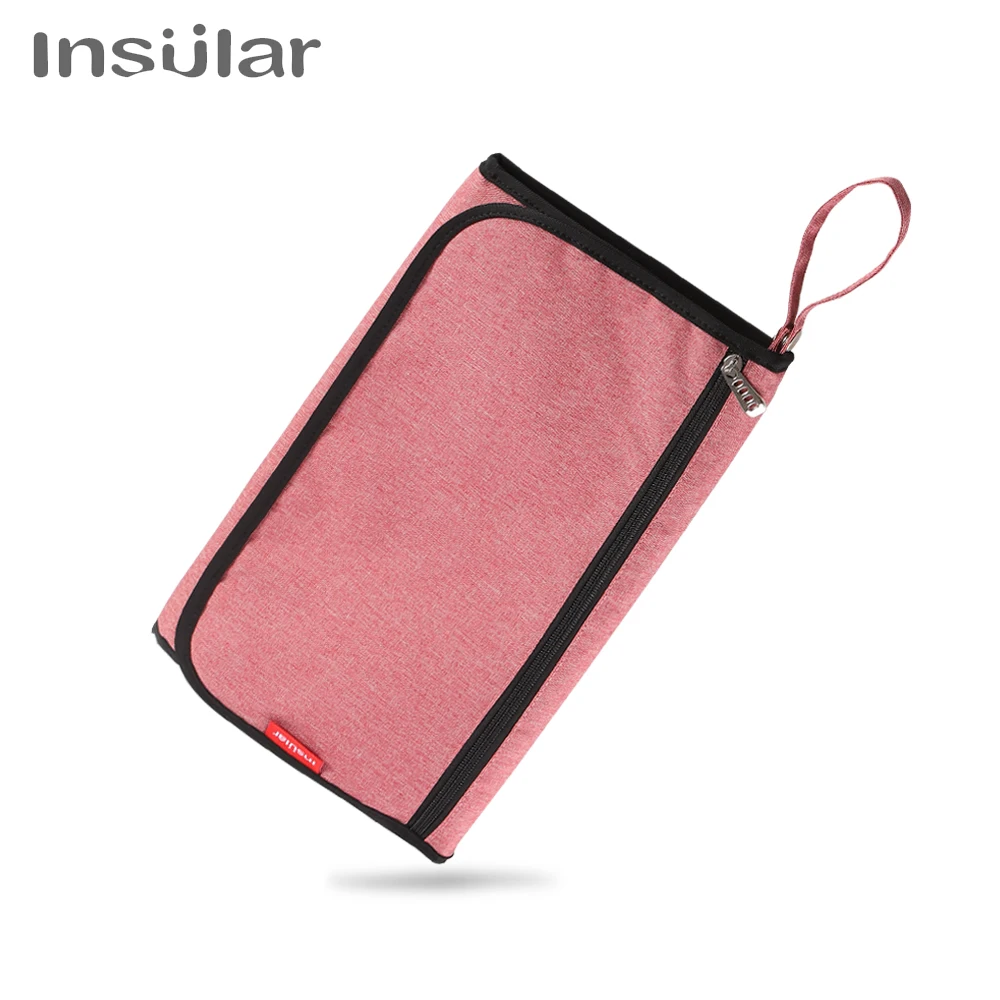 Portable Baby Changing Mat Infant Multifunction Diaper Changing Pad Newborn 2 IN 1 Waterproof Pad Cover Storage Bag