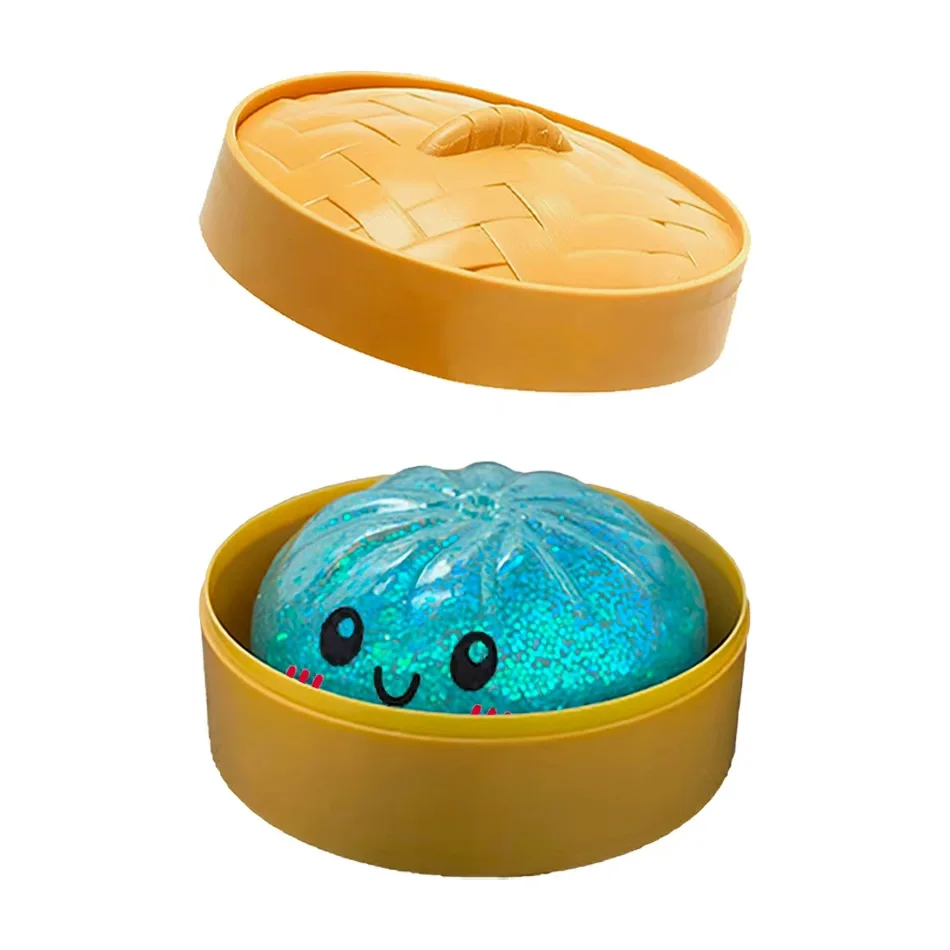 Colorful Dumpling Squishies Slow Rising Stress Relief Toy