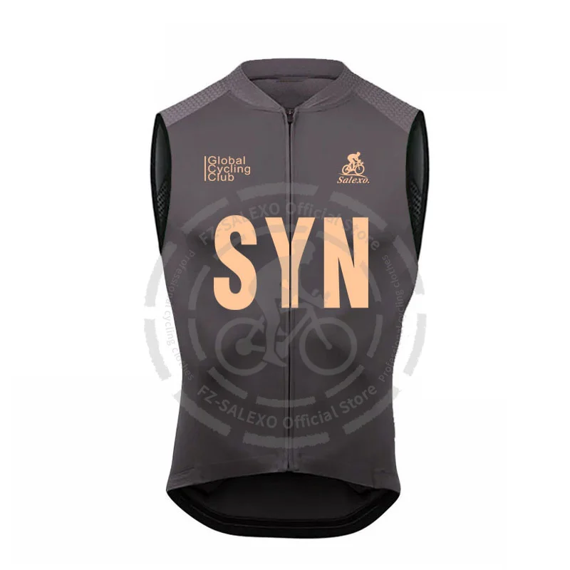 SYN Sleeveless Cycling Vest Men Summer Sleeveless Bike Bicycle Jersey Windproof Cycling Clothing  Outdoors Riding Windproof Vest 4