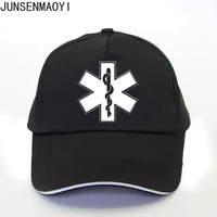 EMT Emergency Ambulance Print Baseball cap Brand hip hop cap high summer Men women Unisex adjustable snapback Trucker hat 2