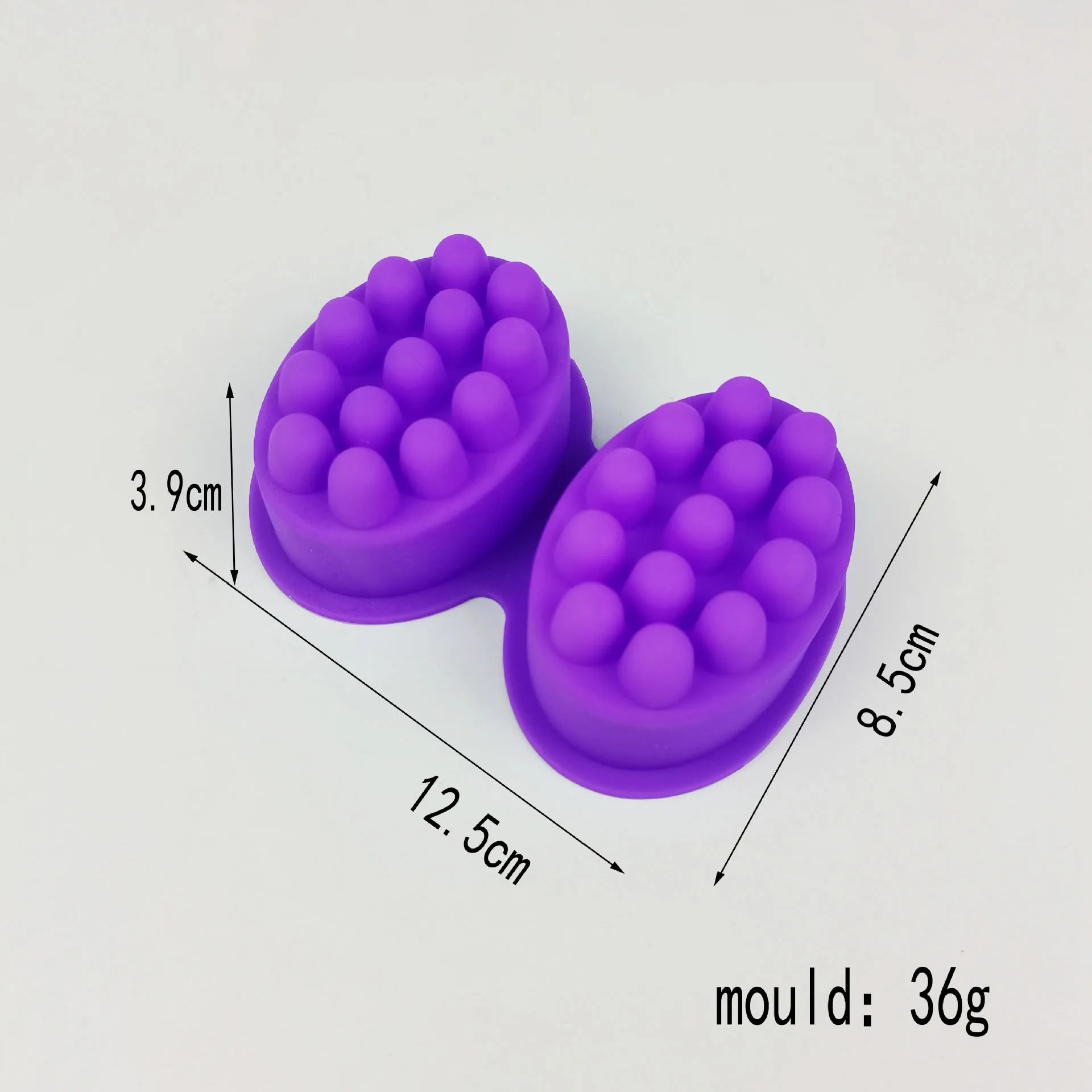 Stampo per sapone in silicone 3d Stampo a forma di massaggio per terapia di massaggio Strumento per la produzione di sapone Stampo per sapone spa ovale Accessori artigianali  66