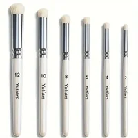 Paint Brush Set, Fine Detail Wood Handle Brushes for Miniature Art Painting, Acrylic, Watercolor - Micro Detailing & Drybrush 1