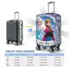 Frozen Anna Elsa Cartoon Suitcase Cover Holiday Travel Useful Luggage Case Protector 6