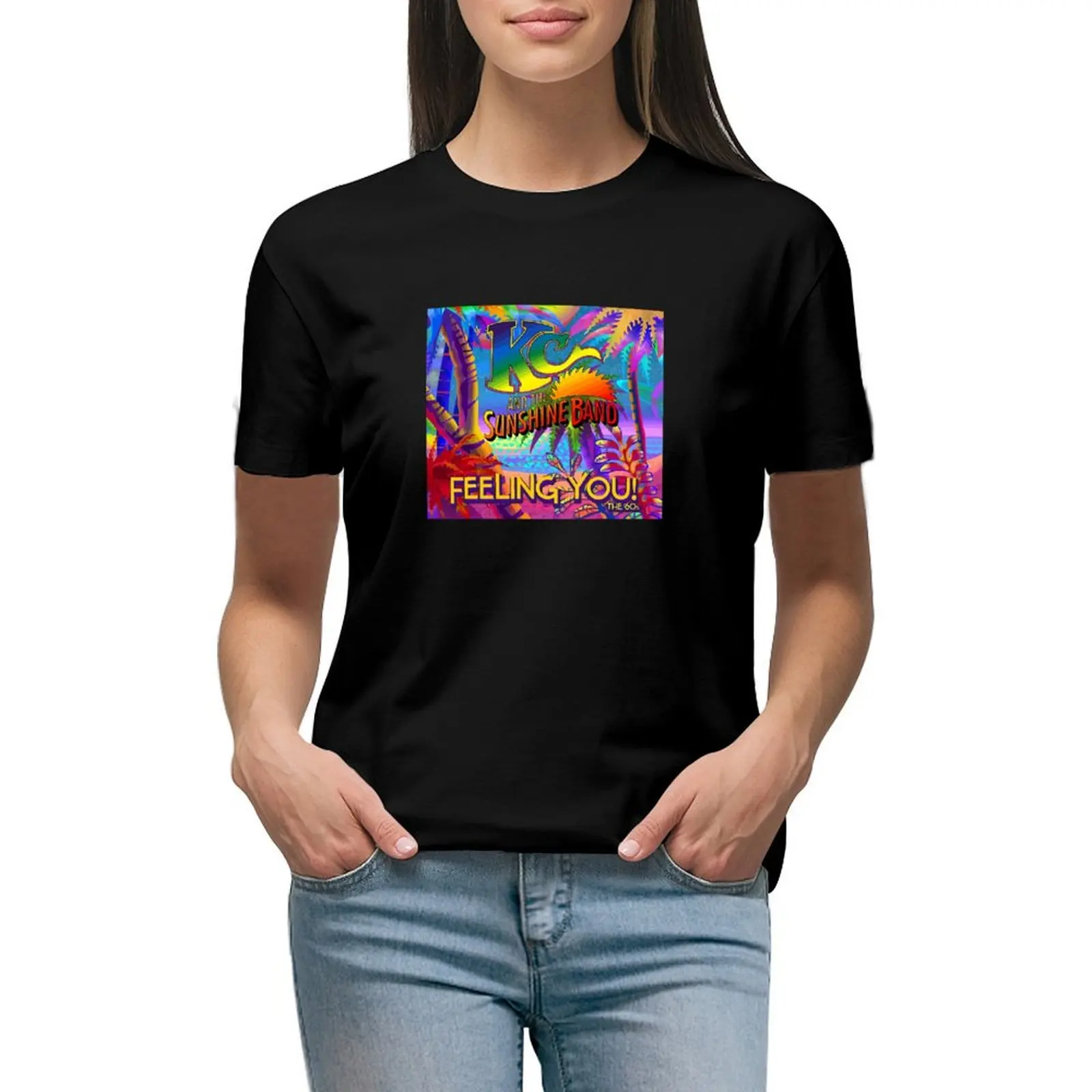 

Best Seller KC & The Sunshine Band T-shirt lady clothes female cat shirts for Women