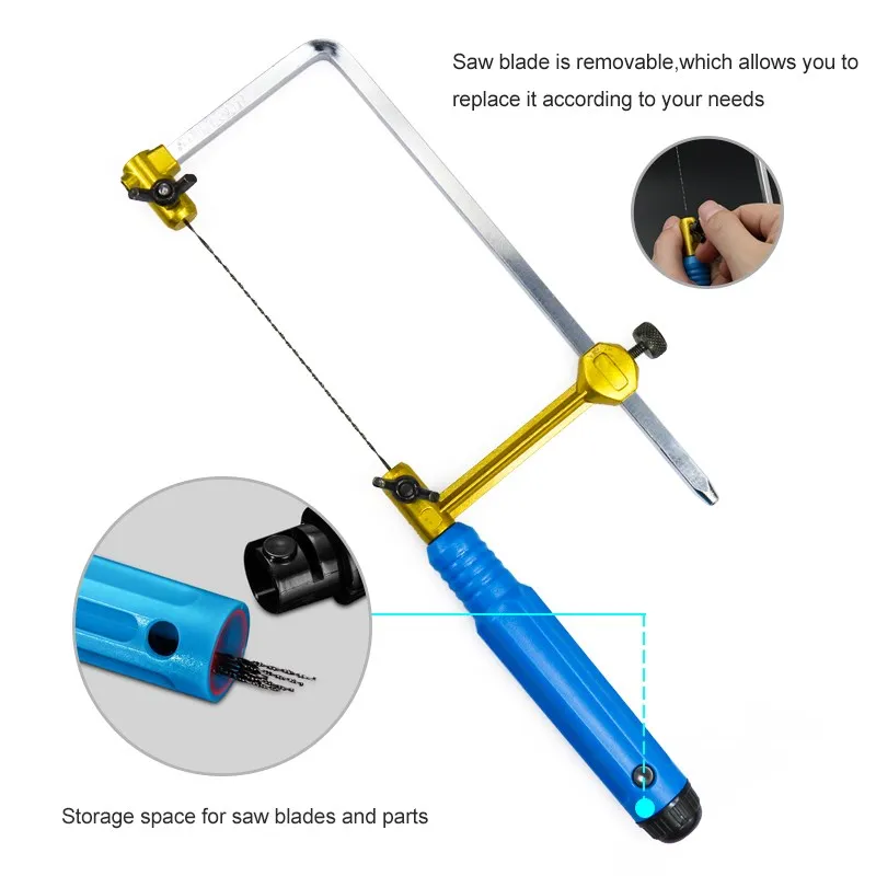 Adjustable Saw Bow U Type Saw Bow Cutting Tool For Wooden Handle Of Jewelry Frame Hand Tools Jeweler's Frame CMCP saw bow