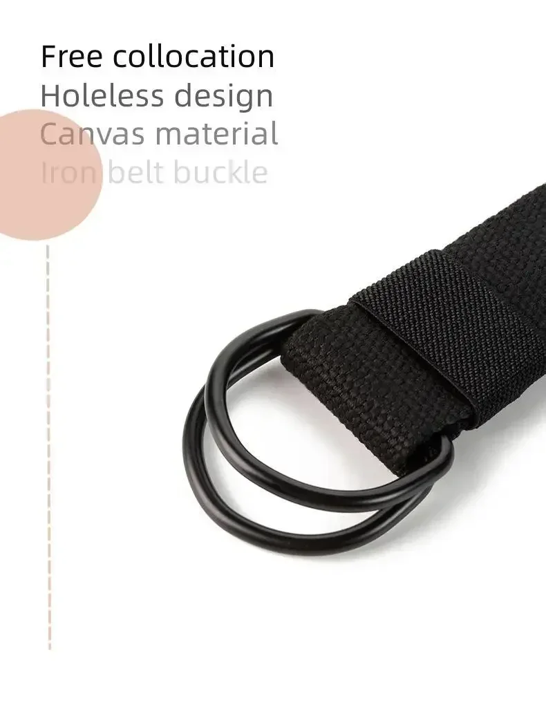 Men's Tactical Canvas Double D-Ring Belt Lifestyle Showcase