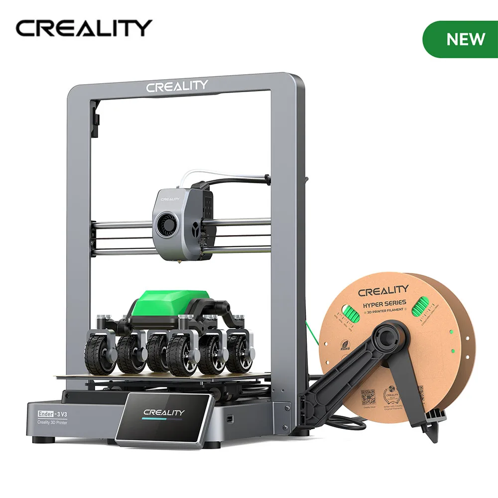 Creality 3D Ender-3 V3 Stampante 3D Corexz 600 Mm/S Velocità Estrusore Diretto Autolivellante Doppia Stabile Costruzione Interamente In Metallo Autoco