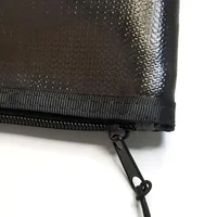 Fireproof Money Bag Flame Resistant Waterproof Document File Pouch Cash Bank Deposit Safe Storage With Pockets Zippers 6