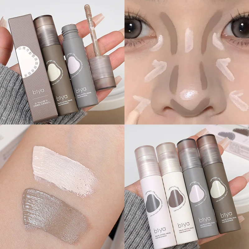 Waterproof Liquid Contouring Stick Matte Lasting Highlighter Gray Bronzer Nose Shadow Contour Makeup Concealer Makeup Cosmetics