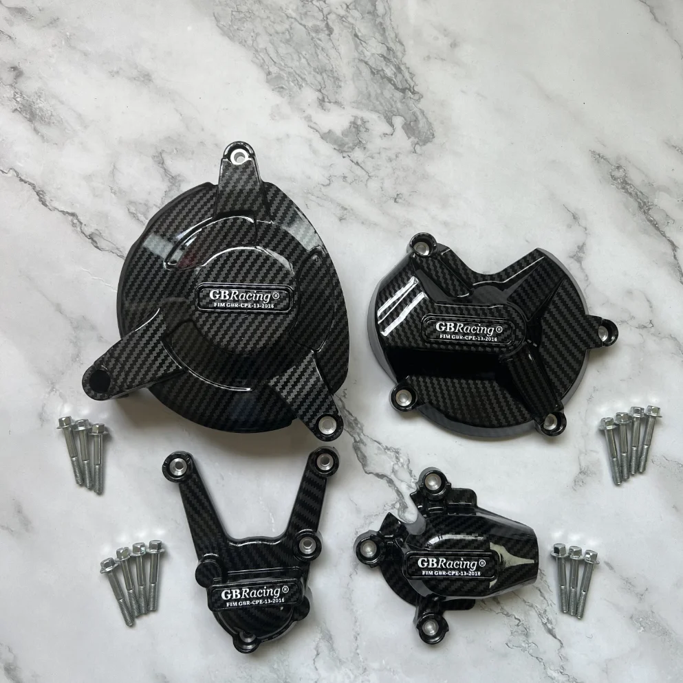 Motorcycle Engine Cover Engine Cover Protector Engine Guard FOR BMW S1000R 2009-& S1000RR 2009-& HP4 Engine Protective Cover carbon-look