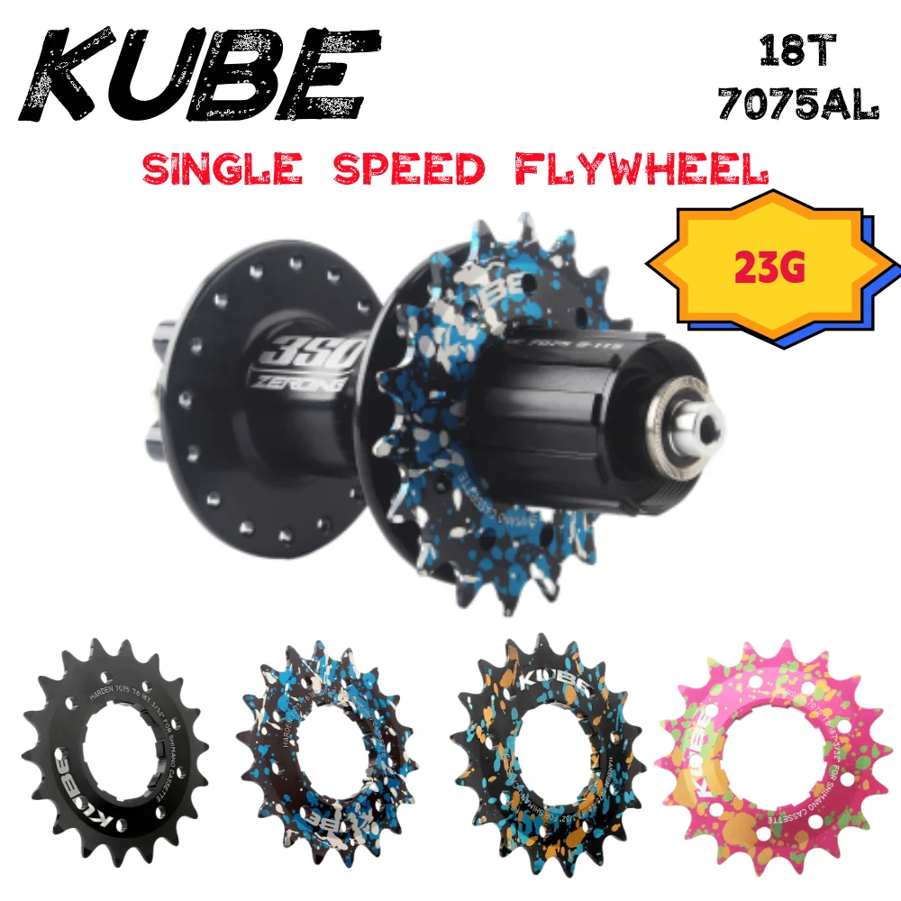 KUBE Single Speed Conversion Kit Single Speed Cassette Cog 18T MTB