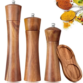 Acacia Wood Pepper Grinder 1