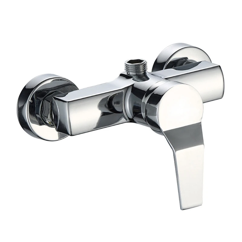 1 pc Bathtub Hot and Cold Mixing Water Faucet Sink Spray Double Shower Head Deck Mounted Basin Mixer Taps Home Improvement 2
