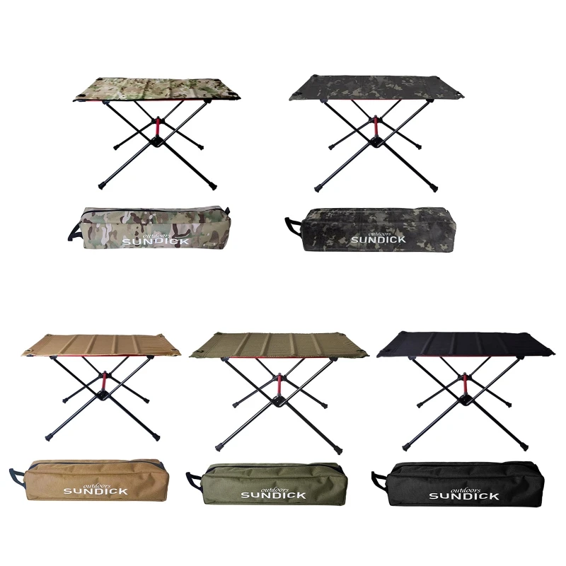 

Foldable Camping Table Roll Up Tables Aluminum Lightweight Compact Picnic Desk