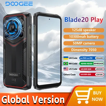 DOOGEE Blade20 Play 5G Smartphone robusto Android 15 Gemini Al 10300mAh Batteria Display da 6,6 '' Fotocamera AI Telefono cellulare