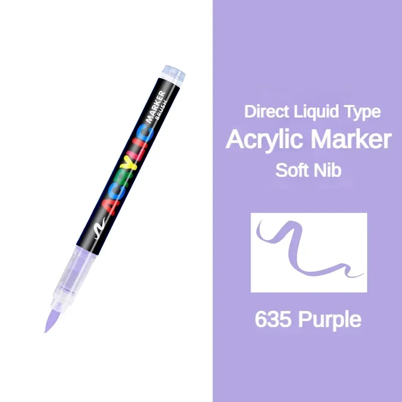 Vibrant 16-Color Acrylic Paint Brush Pens for Creative DIY Art Projects