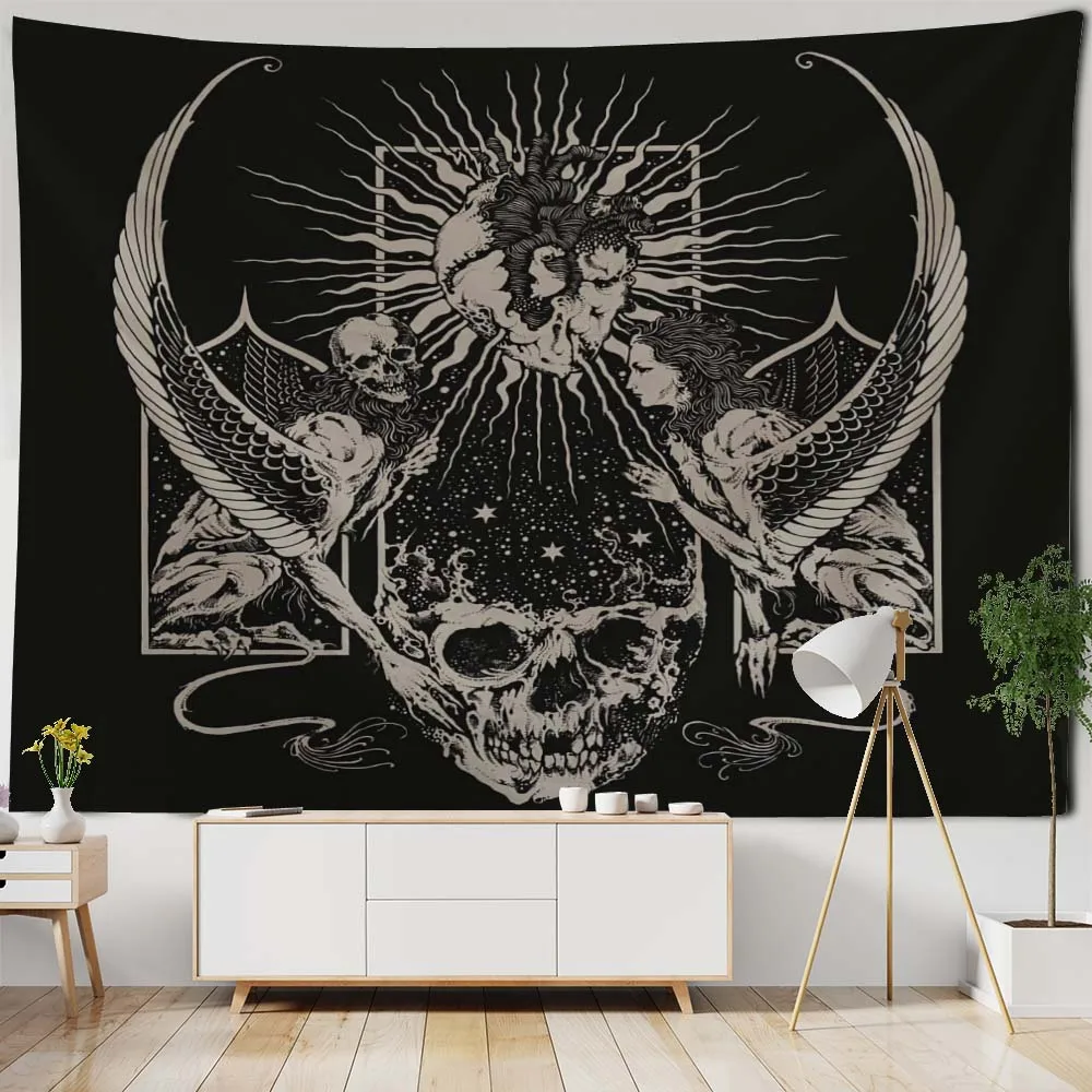 Viking corvo tapeçaria psychedelic rune personagem arte parede pendurado  decoração da parede casa hippie bruxaria tarô quarto pano de fundo -  AliExpress, image size:1000x1000