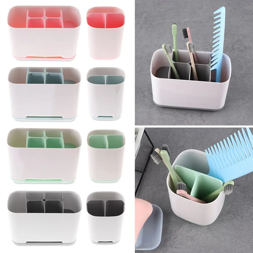 Toothbrush Holder Storage Rack Shaving Makeup Brush Electric Teeth Brush Toothpaste Organizer Holder Case Bathroom Accessories 4
