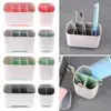 Toothbrush Holder Storage Rack Shaving Makeup Brush Electric Teeth Brush Toothpaste Organizer Holder Case Bathroom Accessories 4