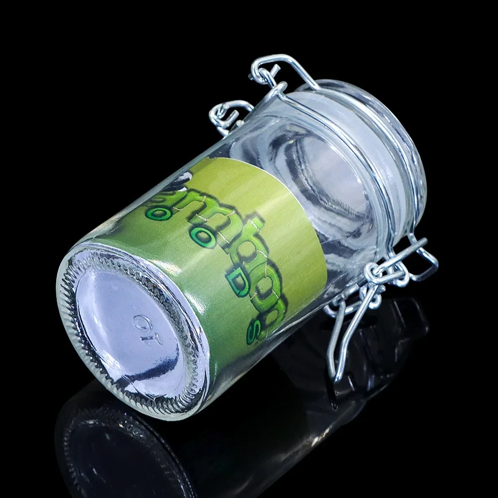 Smoking Accessories Airtight Cigarettes Tobacco Herb Stash Jar Clamping Lid Smell Proof Storage Bottle Keep Fresh