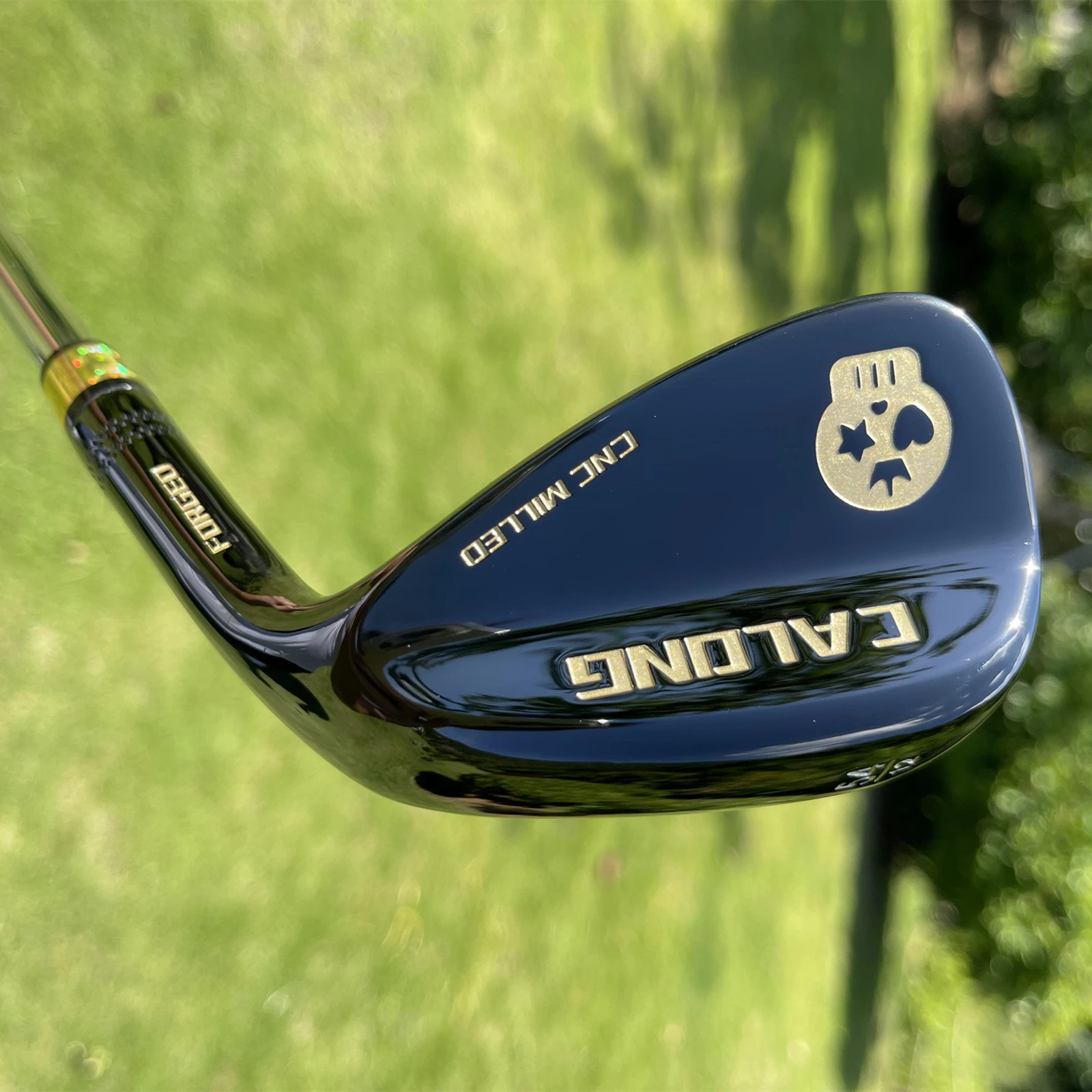 Black Golf Wedges CALONG Skull Sand Wedges S20C Milled Face