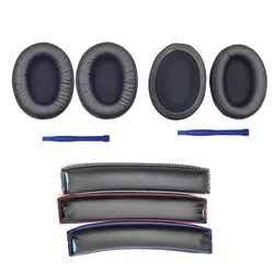 Replacement Memory Foam Ear Pads Protein Leather Cushions for HyperX Cloud II 2 Headphones Earpads Headbeam headband