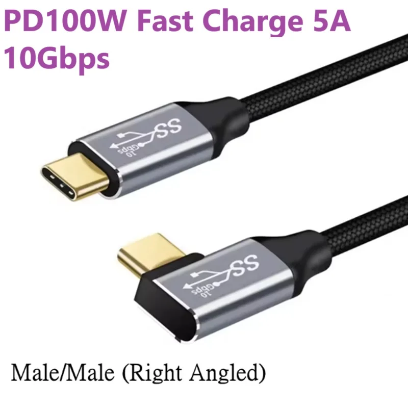 2m USB C PD100W 5A Fast Charging Cable Cord USB C to Type Gen2 10Gbps Thunderbolt 3 4K 60Hz MacBook Pro Steam Deck Samsung