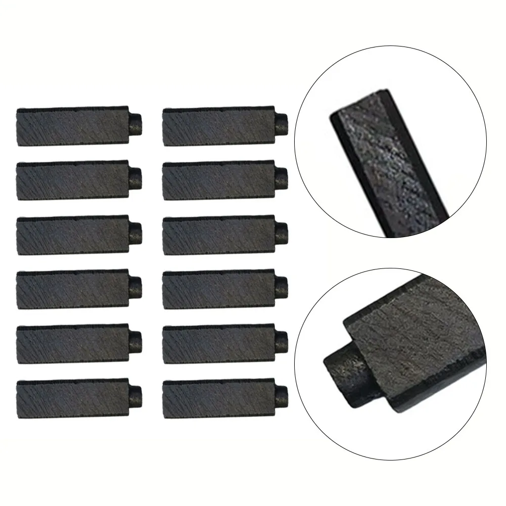 12pcs 4x5.5x17mm Carbon Brushes Fit For: Anchor Engine Electric Hair Dryer And Others, General Carbon Brushes Power Tools