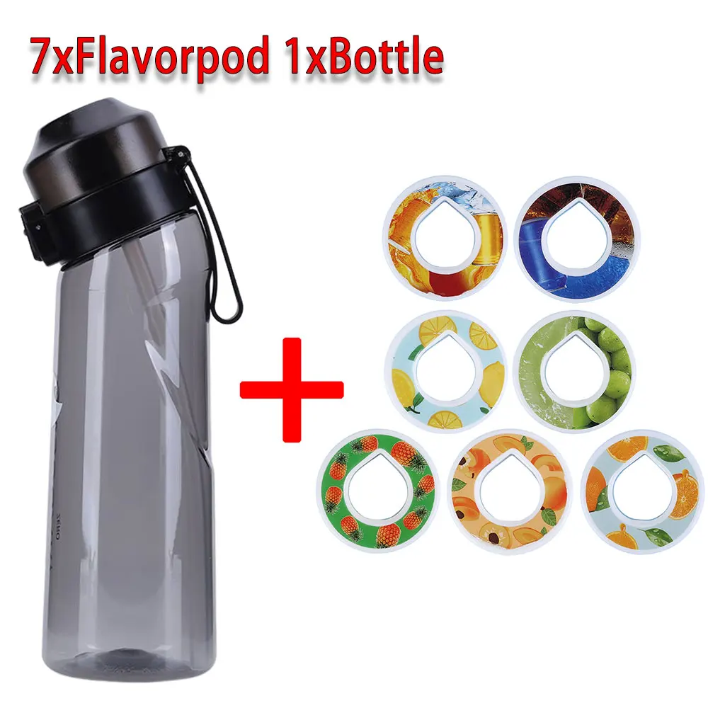 Water Bottle Zipper Pouch with 7 Pcs Silicone Straw Cover Kits for