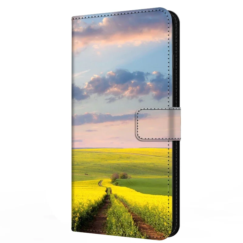 Leather Flip Magnetic Stand Card Holder Phone Case - Shockproof Bumper Cover