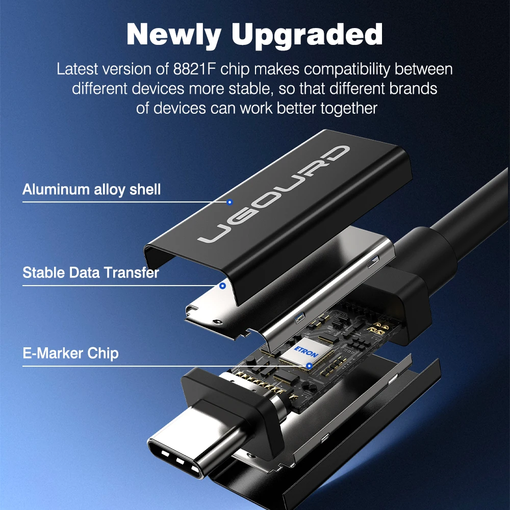 썬더볼트 5 케이블 소프트 TPE 80Gbps 타입-C USB4 V2 동축 케이블 USB-C to C 240W 16K 8K eGPU 맥 미니 SSD 아이폰 16 맥북용