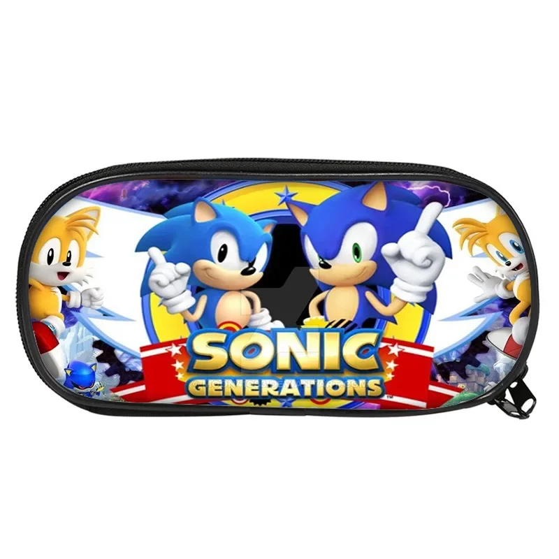 thumbnail image 1 of Estuche para lápices de gran capacidad con diseño de Sonic The Hedgehog Anime, estuche para lápices para estudiantes, estuche para lápices de dibujos animados para cosplay, material de papelería kawai, 1 of 5