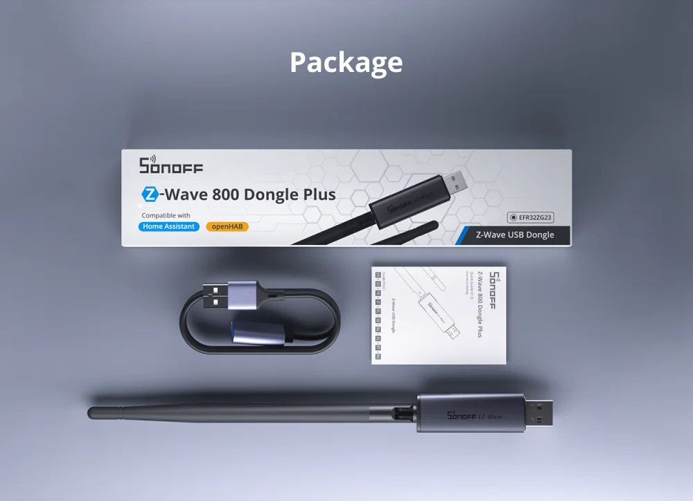 SONOFF Dongle-PZG23 USB Z-Wave 800-Dongle plus externe Antenne mit großer Reichweite, funktioniert mit Plattformen, Home Assistant OpenHAB – Detail 12