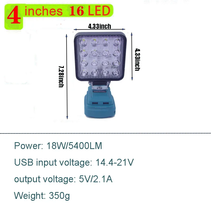 إضاءة ليد للعمل للإضاءة الخارجية ، أضواء الفيضانات...