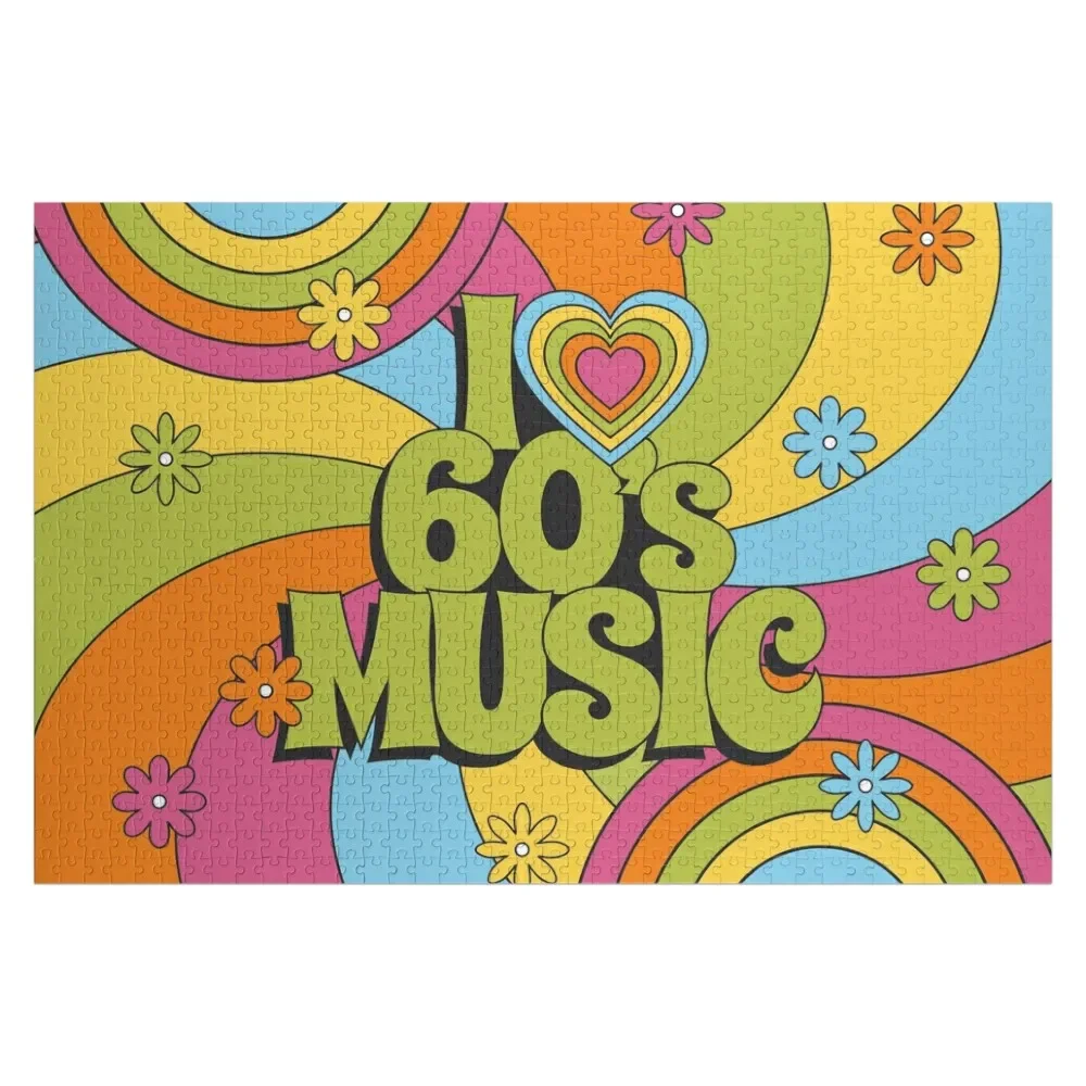 I love 60s music Jigsaw Puzzle Baby Toy Customs With Photo Puzzle