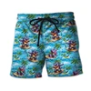 Funny Hippo Graphic Beach Shorts Fashion Summer Vacation 3D Animals Printed Hawaiian Short Pants Loose Holiday Mens Swim Trunks 3